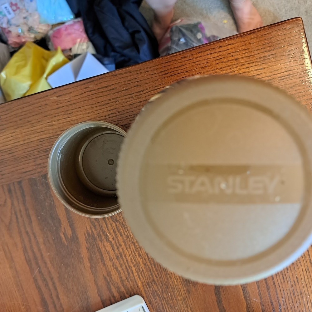 Vintage Aladdin Stanley Camo Thermos Advantage Wetlands 1 Quart Made in USA 98 - Picture 5 of 7